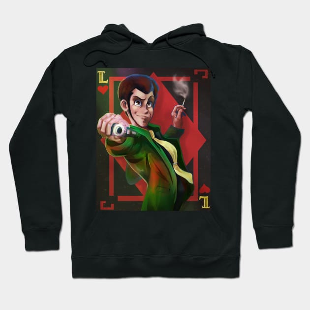 Lupin the Third (Green Jacket) Hoodie by JuliaMaiDesigns